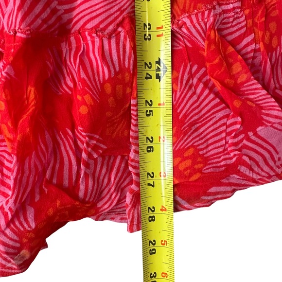Karina Grimaldi Red Butterfly Print Mini Dress Strapless Tassel Revolve M‎ - Picture 8 of 9